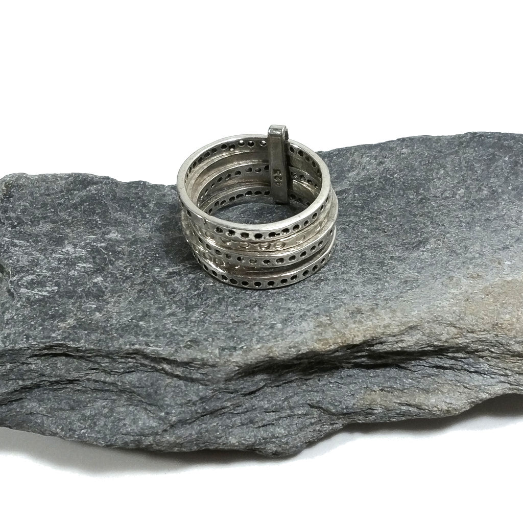 Anello fascia in argento 925 ANELLO artigianale | GIOIELLI IN ARGENTO