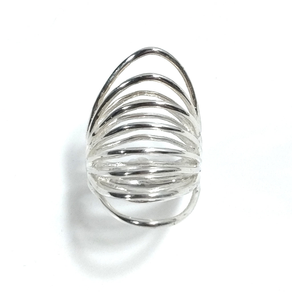 Anello fascia in argento 925 ANELLO artigianale | GIOIELLI Contemporanei in argento