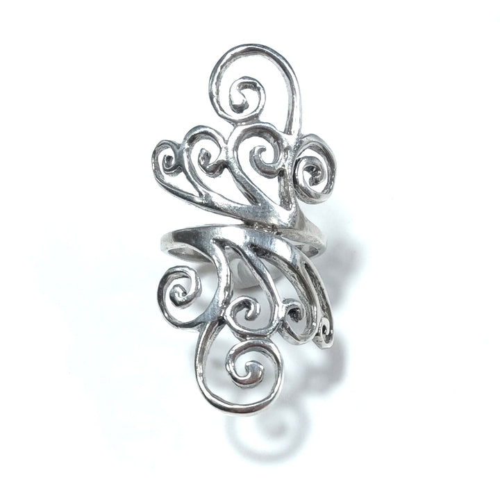 Anello fascia in argento 925 ANELLO artigianale | Spirale
