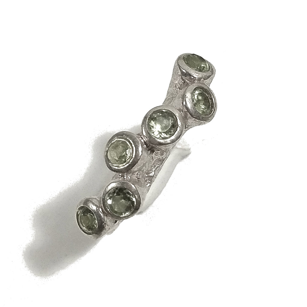 ANELLO artigianale in argento 925 con pietra - MILLER