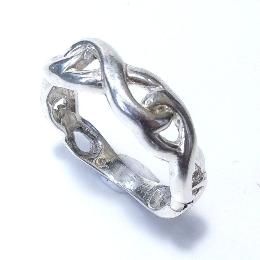 Anello fascia in argento 925 Anello d'argento | INFINITO