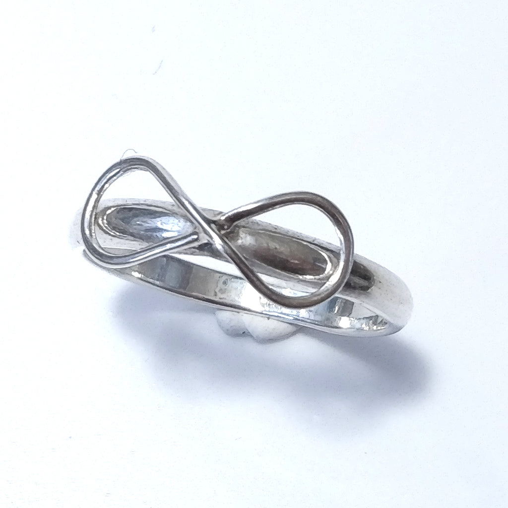 Anello fascia in argento 925 Anello d'argento | INFINITO