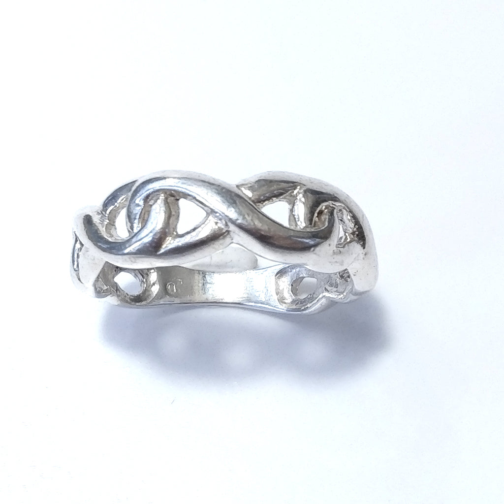 Anello fascia in argento 925 Anello d'argento | INFINITO