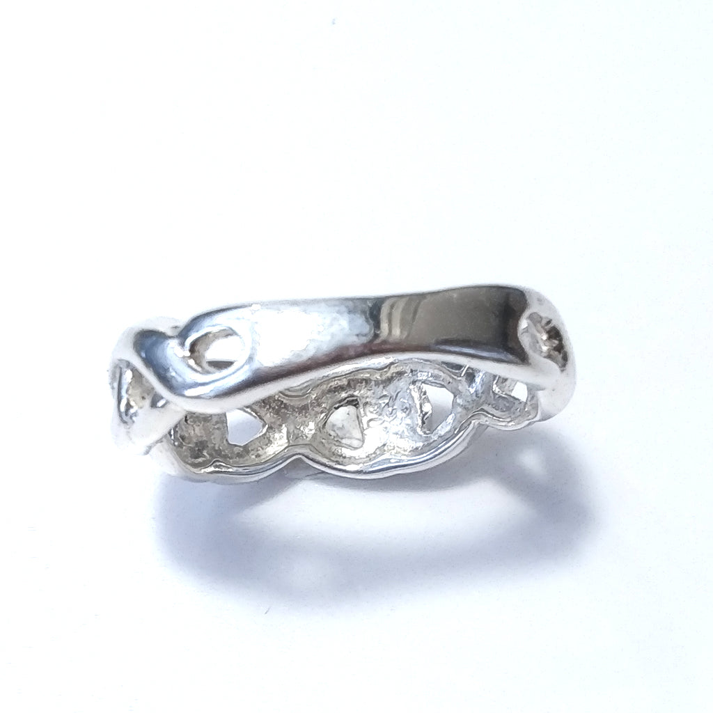 Anello fascia in argento 925 Anello d'argento | INFINITO