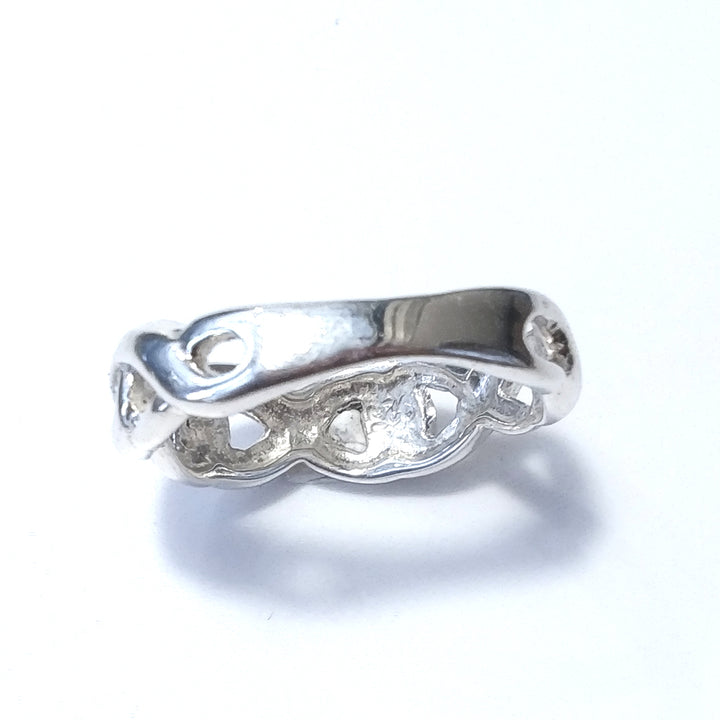 Anello fascia in argento 925 Anello d'argento | INFINITO