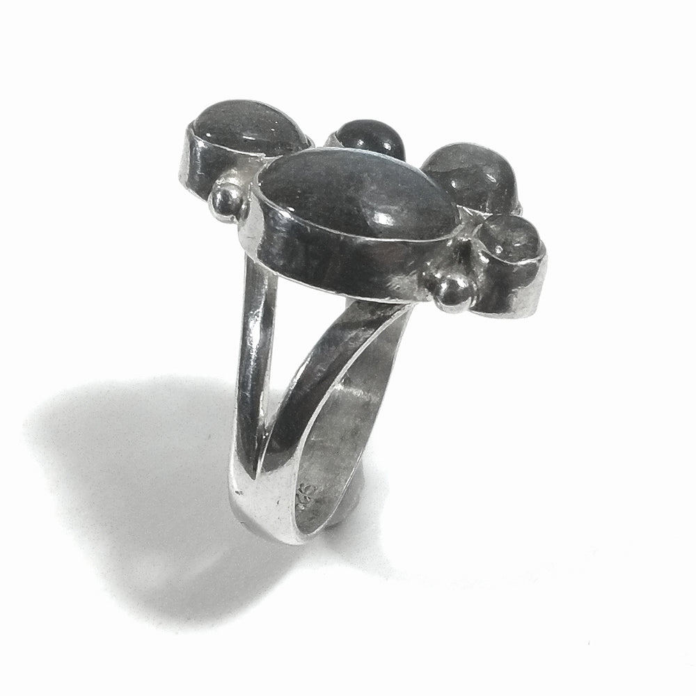 Anello con pietra in argento 925 con Labradorite | GIOIELLI ARTIGIANALI