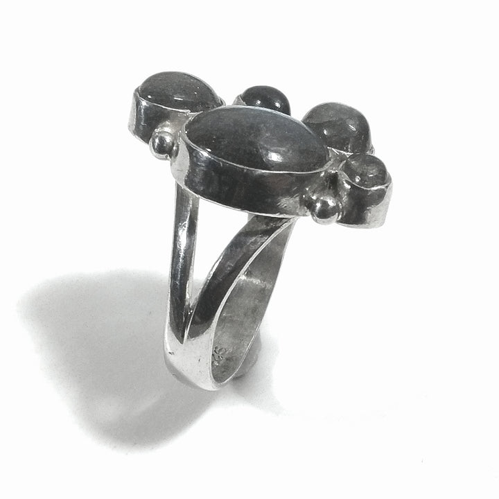 Anello con pietra in argento 925 con Labradorite | GIOIELLI ARTIGIANALI