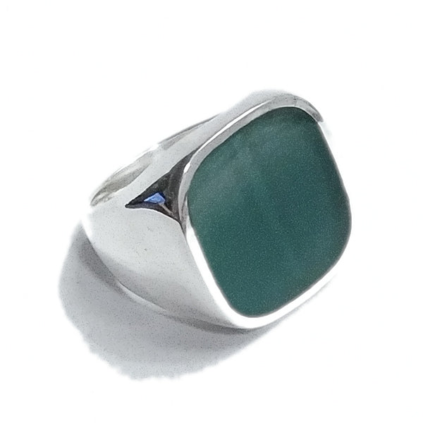 ANELLO artigianale in argento 925 con pietra - ORISSA