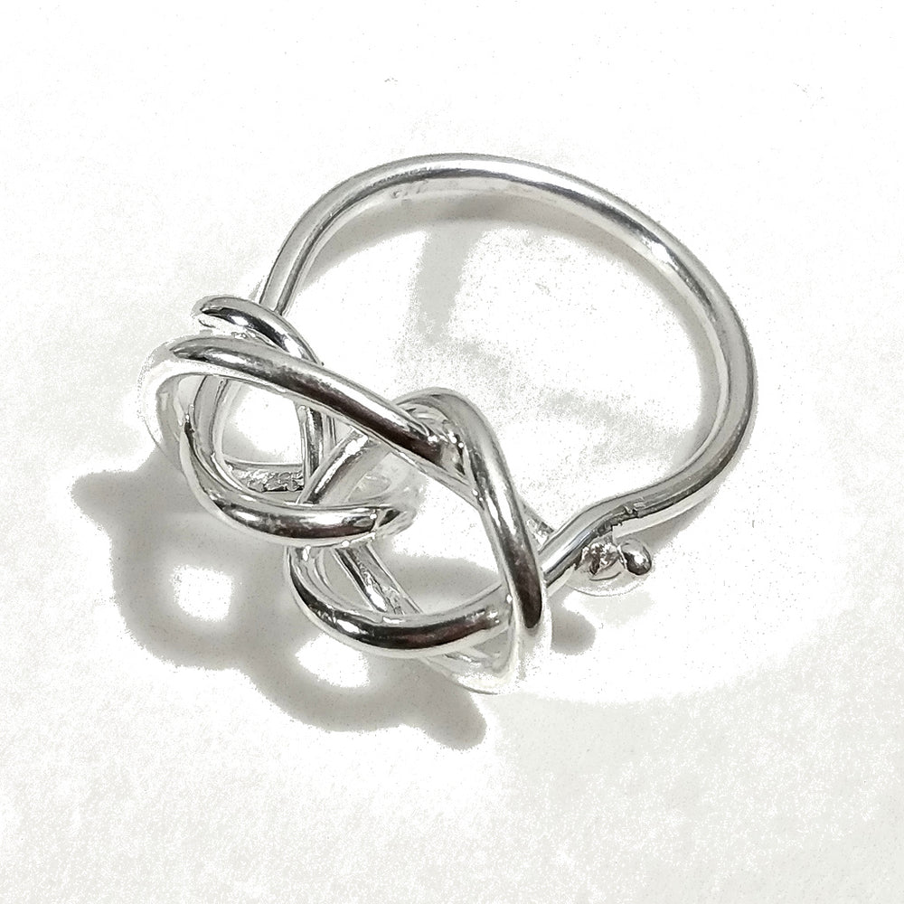 Anello in argento 925 CRAZY | Anello con NODO | argento sovrapponibile