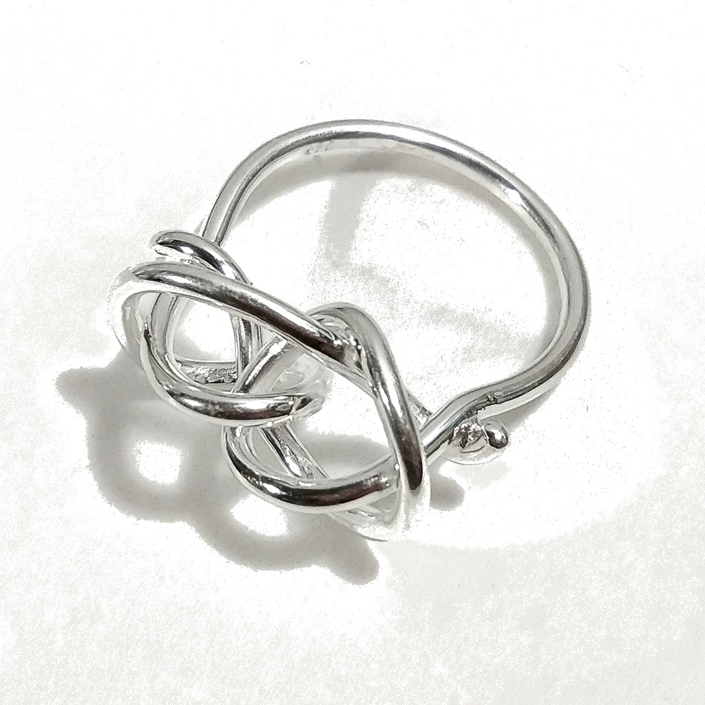 Anello in argento 925 CRAZY | Anello con NODO | argento sovrapponibile