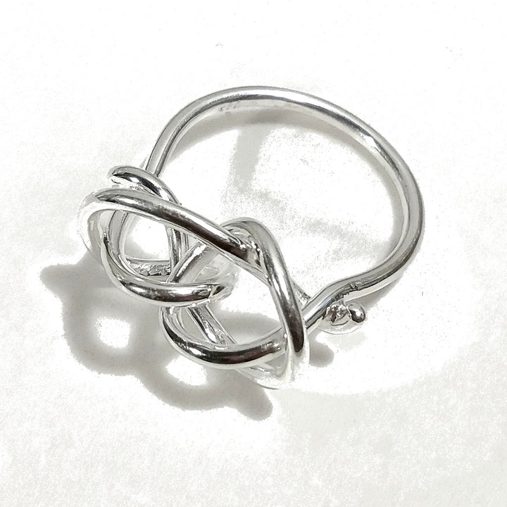Anello in argento 925 CRAZY | Anello con NODO | argento sovrapponibile