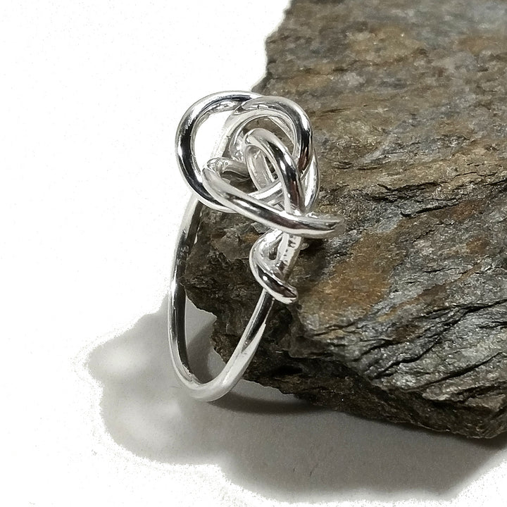 Anello in argento 925 CRAZY | Anello con NODO | argento sovrapponibile