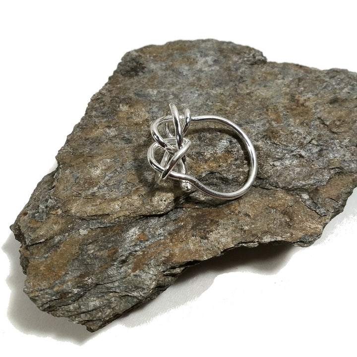 Anello in argento 925 CRAZY | Anello con NODO | argento sovrapponibile
