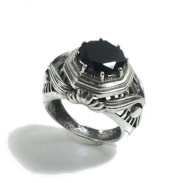 Anello fascia in argento 925 ANELLO artigianale Pietra di luna | ANELLI ARGENTO