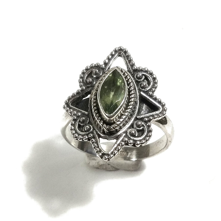 Anello con pietra in argento 925 con Lapislazzuli, Agata verde FILIGRANA