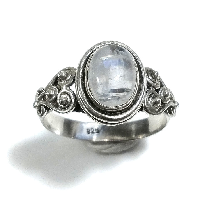 Ring with stone in 925 silver with Carnelian, Turquoise, Labradorite