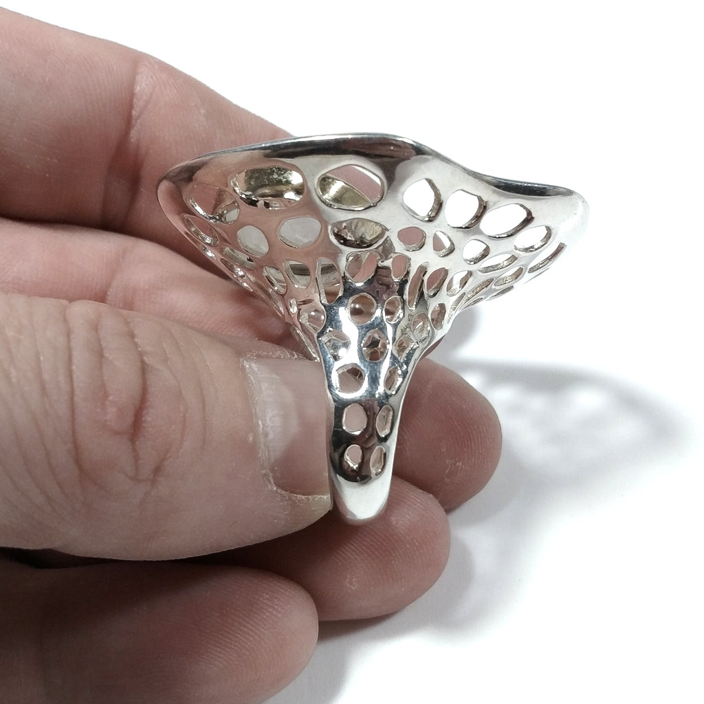 Anello con pietra in argento 925 ANELLO artigianale Pietra di Luna | GIOIELLI IN ARGENTO