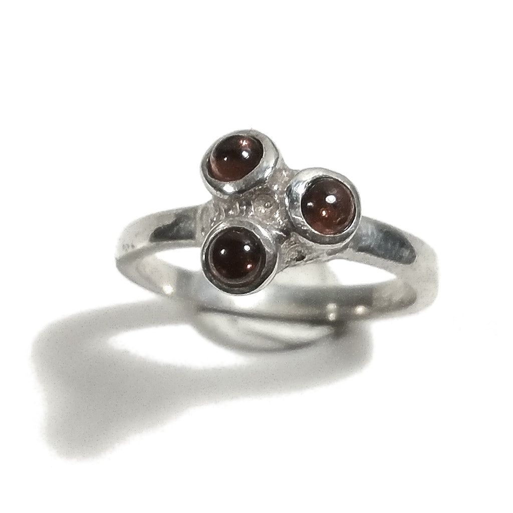 Anello con pietra in argento 925 con Topazio azzurro, Ametista , Quarzo fumè | GIOIELLI IN ARGENTO