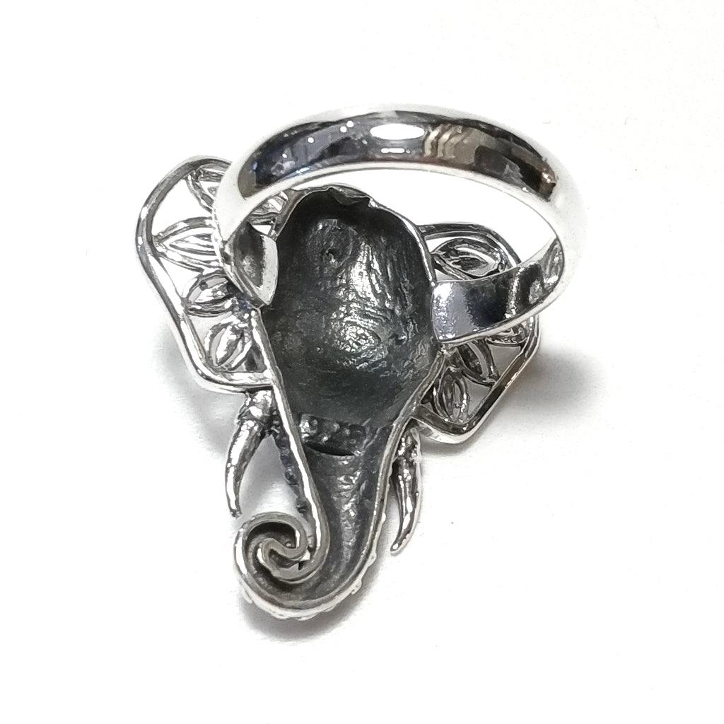 ANELLO artigianale in argento 925 Anello con pietra Ametista | Elefante