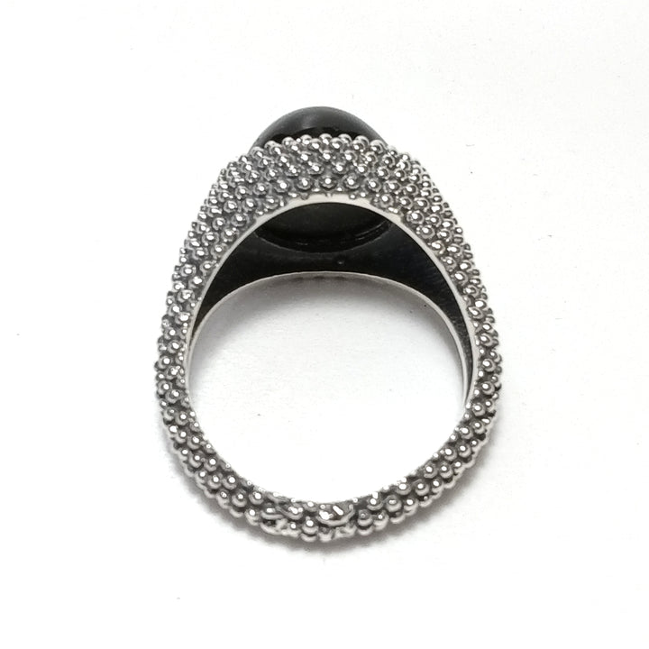 ANELLO Black Star in argento 925