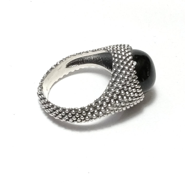 ANELLO Black Star in argento 925