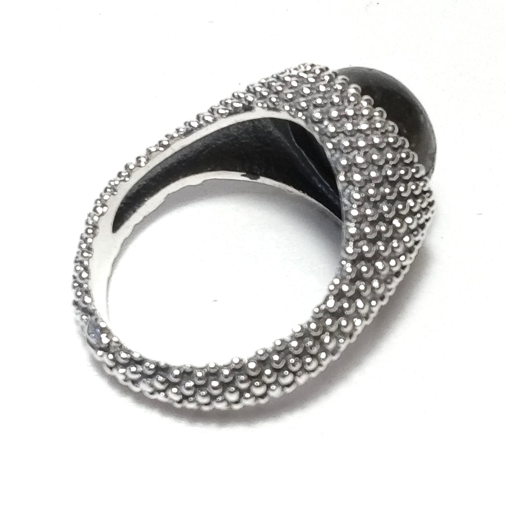 Anello con pietra in argento 925 con Labradorite