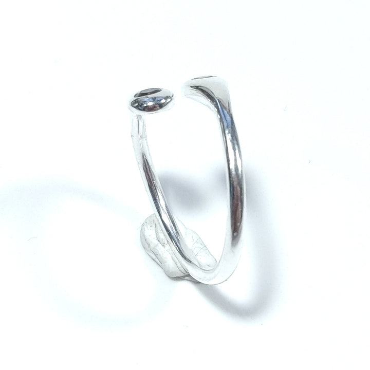 Contrary ring in 925 silver handcrafted RING Smoky Quartz | SILVER JEWELRY