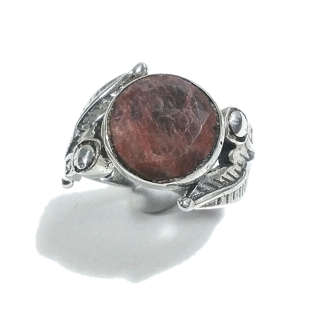 Band ring in 925 silver Amethyst handcrafted RING | SILVER RINGS | Feather ring