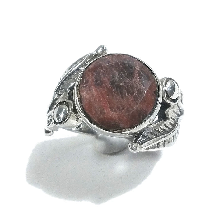 Band ring in 925 silver Amethyst handcrafted RING | SILVER RINGS | Feather ring
