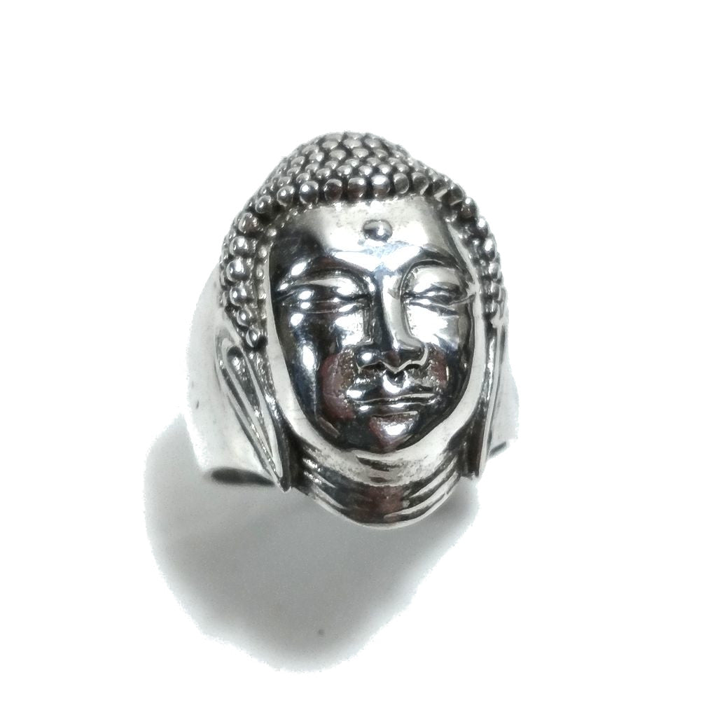 Anello testa di BUDDHA in argento 925 - SALJI