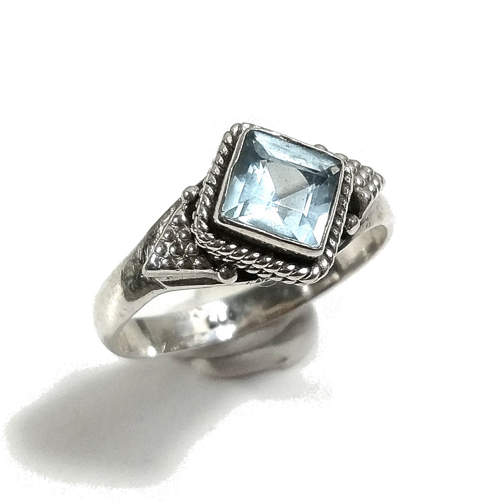 Anello con pietra in argento 925 con Malachite, Granato, Labradorite| GIOIELLI ETNICI
