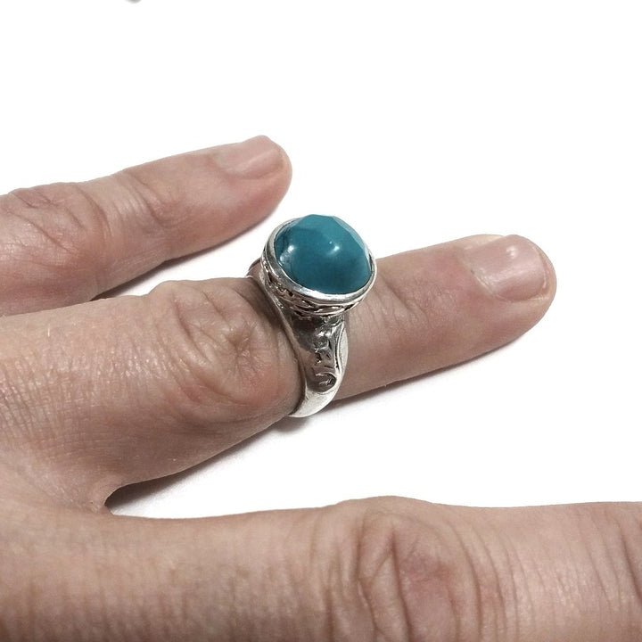 ANELLO etnico in argento 925 con Turchese | Gioielli etnici