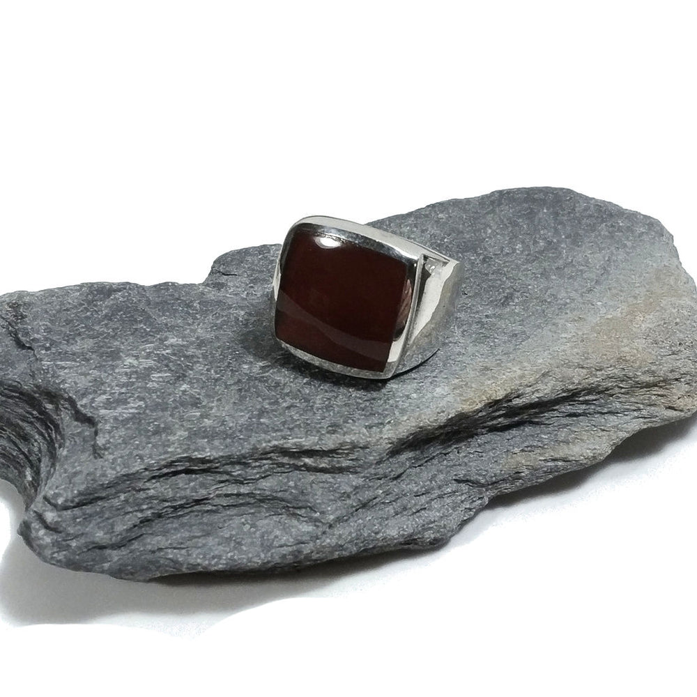 ANELLO artigianale in argento 925 Anello con Corniola | GIOIELLI IN ARGENTO