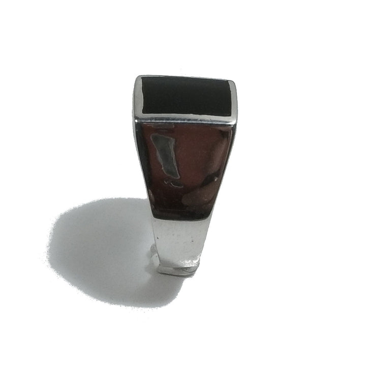 HERRENRING handgefertigt aus 925er Silber. Ring mit Onyx