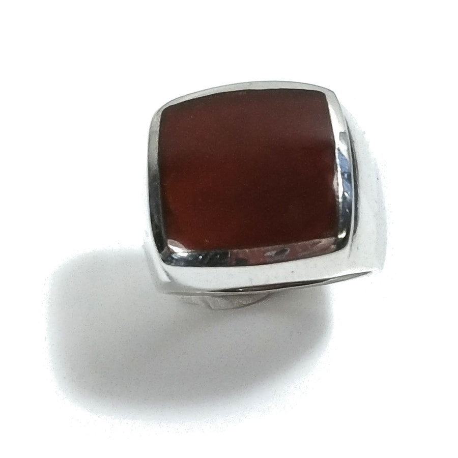 ANELLO artigianale in argento 925 Anello con Corniola | GIOIELLI IN ARGENTO