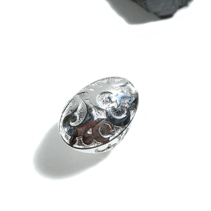 Anello in argento 925 ovale VINTAGE | design barocco