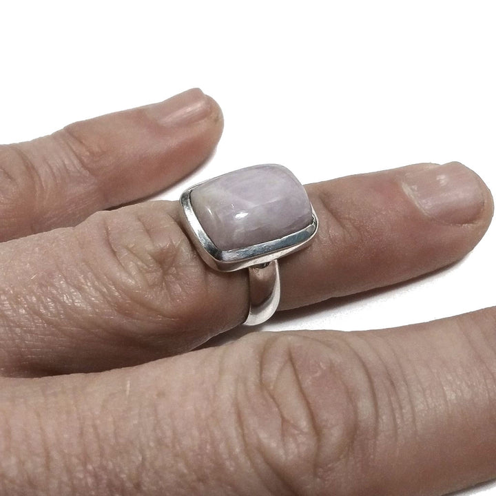 Anello con pietra in argento 925 con Acquamarina rosa - Morganite | GIOIELLI IN ARGENTO
