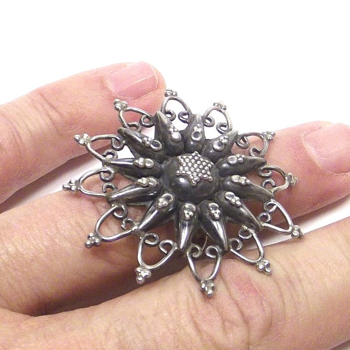 Anello ETNICO in argento Stella del deserto