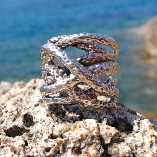 ANELLO ETNICO VARSHA in argento 925 ANELLO artigianale – immagine2