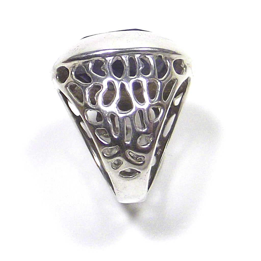 ANELLO argento con Lapislazzuli quadrato
