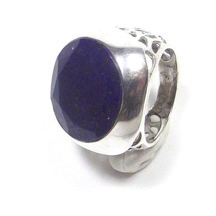 ANELLO argento con Lapislazzuli quadrato