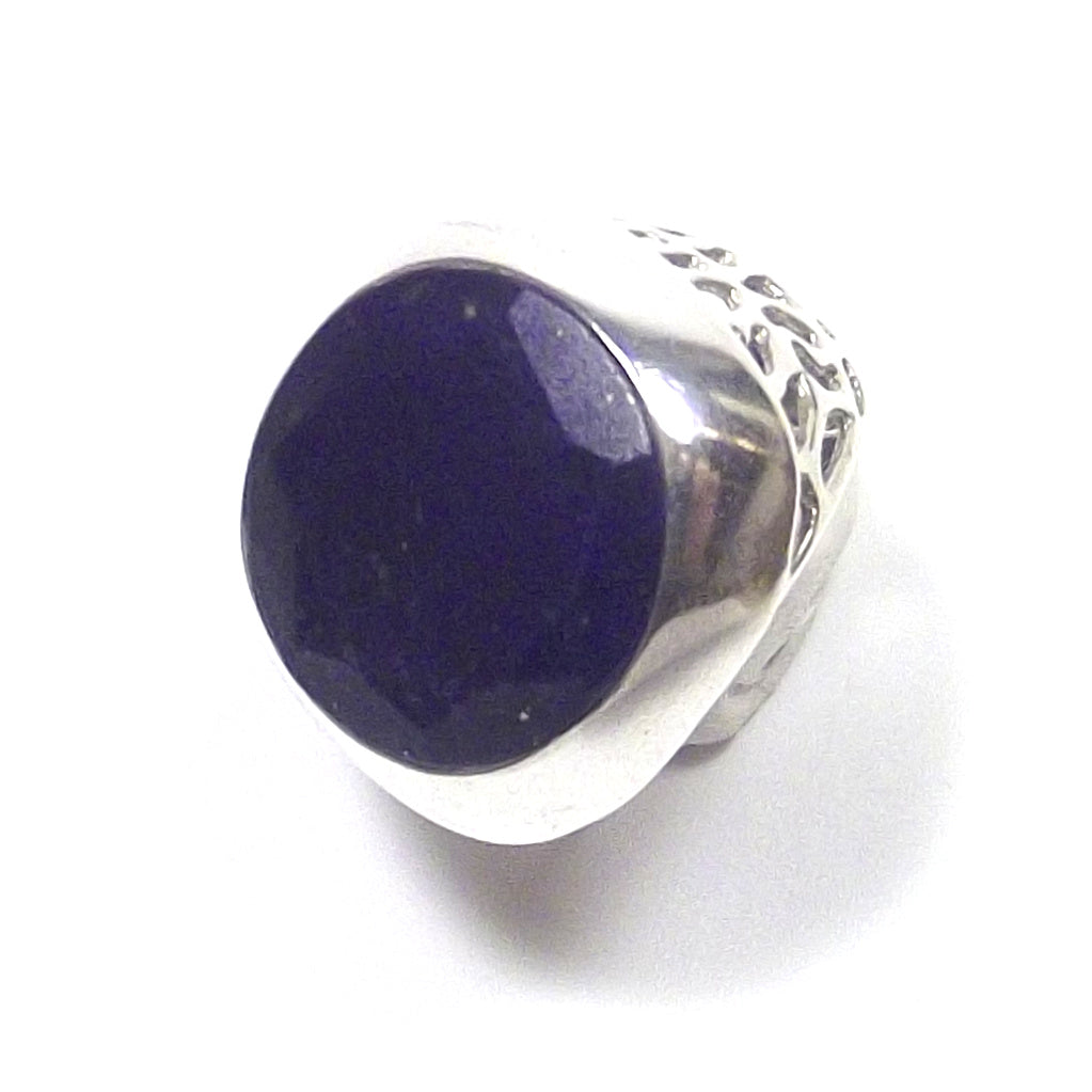ANELLO argento con Lapislazzuli quadrato