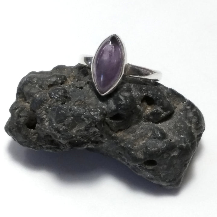 Anello con pietra in argento 925 Anello d'argento Ametista | GIOIELLI CON PIETRE