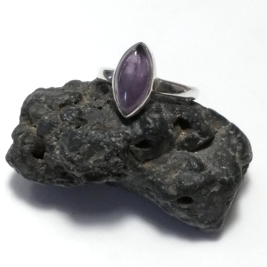 Anello con pietra in argento 925 Anello d'argento Ametista | GIOIELLI CON PIETRE