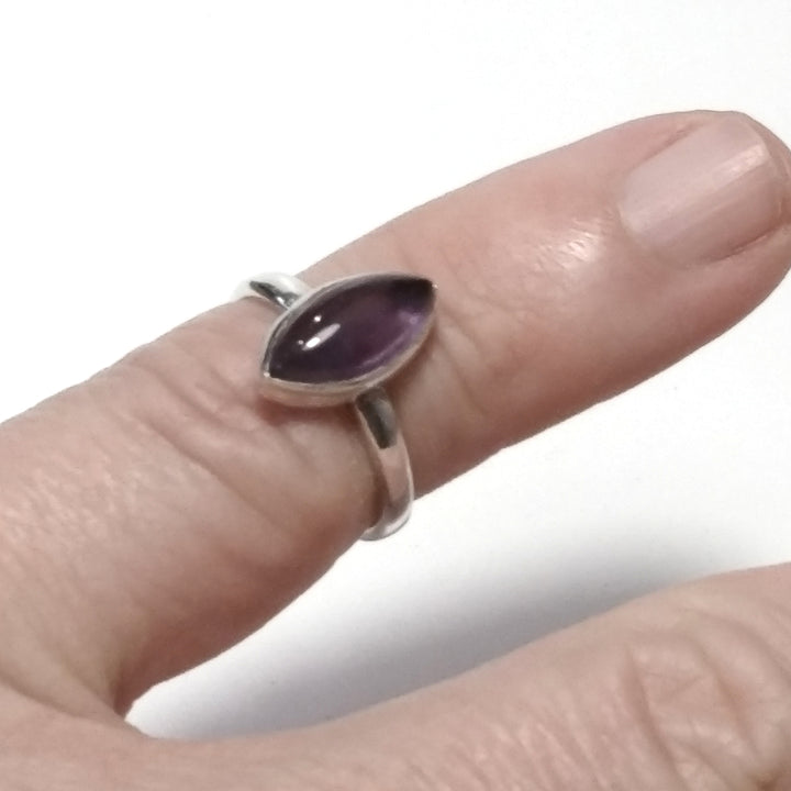 Anello con pietra in argento 925 Anello d'argento Ametista | GIOIELLI CON PIETRE