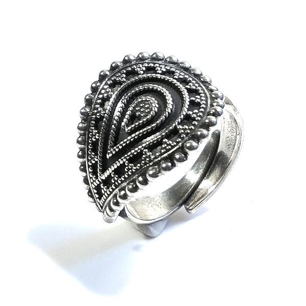 ANELLO fascia MADHURI in argento 925 ANELLO artigianale | GIOIELLI ETNICI