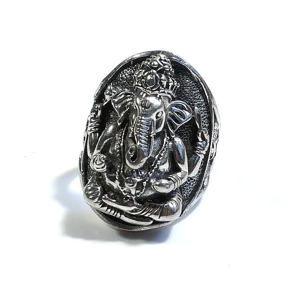 ANELLO ETNICO in argento 925 con GANESH | GIOIELLI ETNICI