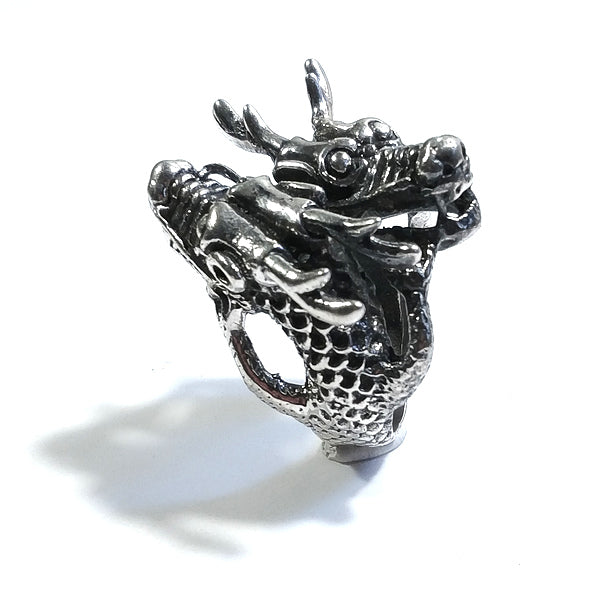 ANELLO Drago QUASAR in argento 925 ANELLO artigianale | GIOIELLI ETNICI
