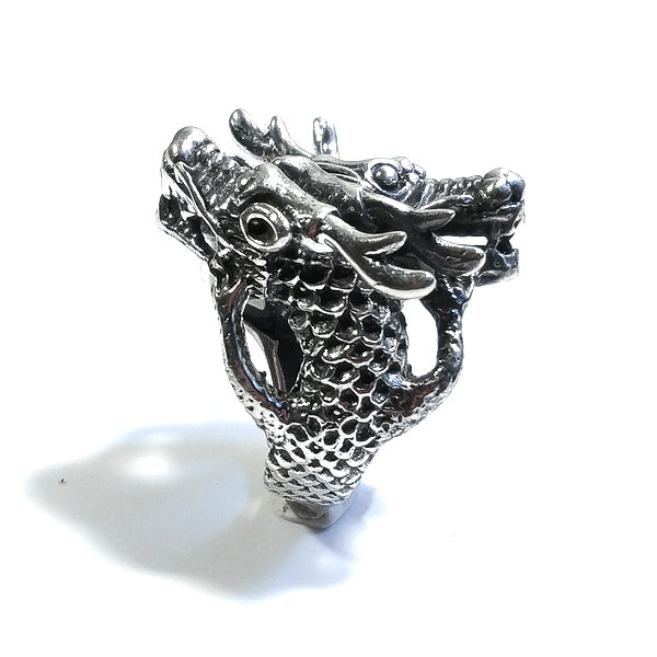 ANELLO Drago QUASAR in argento 925 ANELLO artigianale | GIOIELLI ETNICI