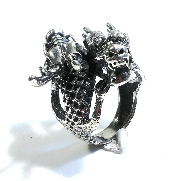 ANELLO Drago QUASAR in argento 925 ANELLO artigianale | GIOIELLI ETNICI